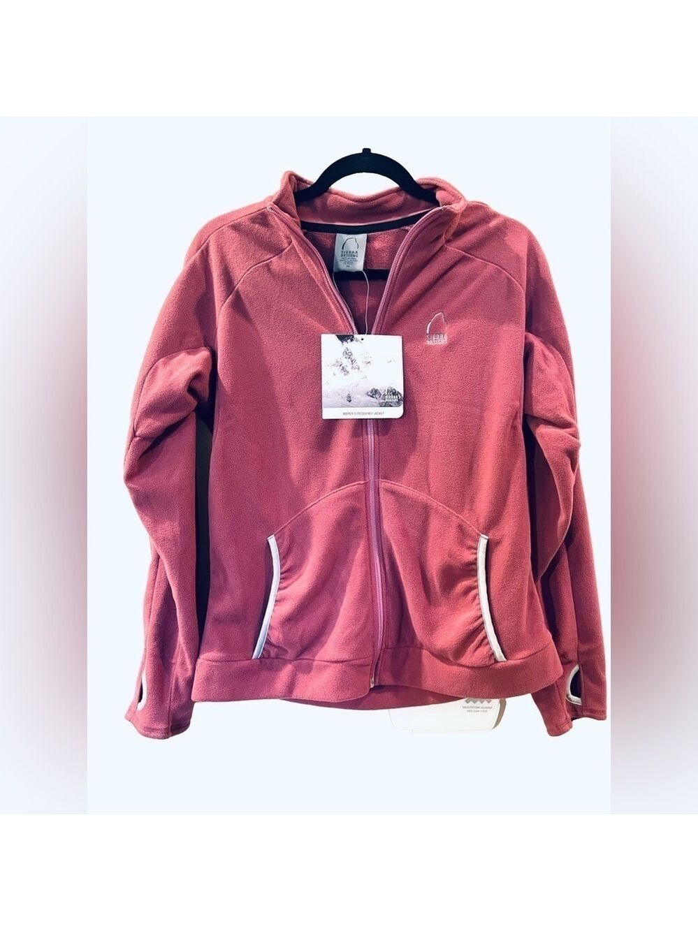 Sierra Designs Women’s Frequency Polyester Zip Up Jacket Sangria Size Medium NWT